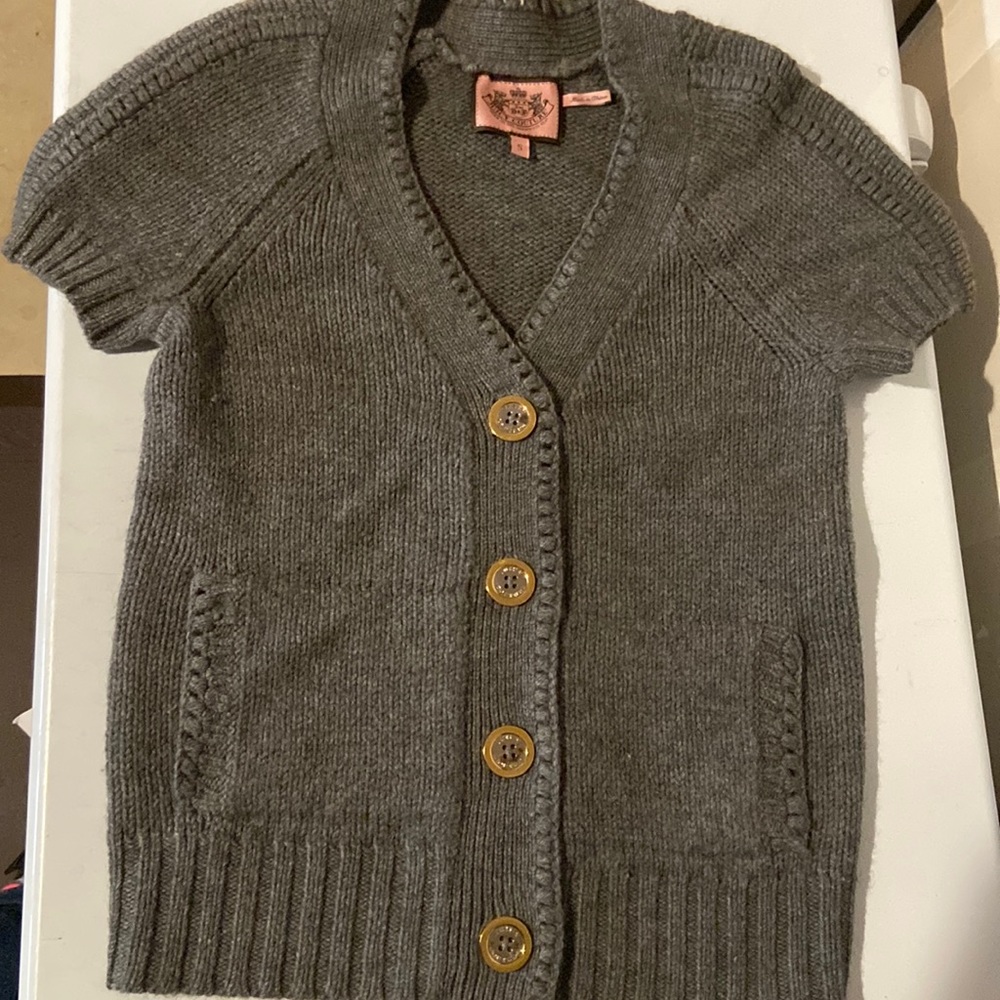 Heavy weight Juicy Couture Short Sleeve Cardigan